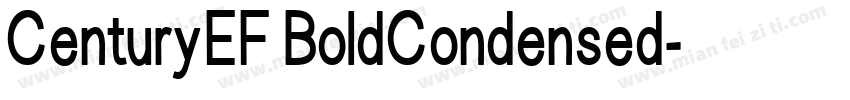 CenturyEF BoldCondensed字体转换